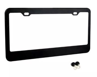 Black License Plate Frame