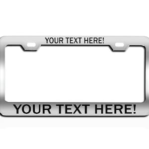 Custom Chrome Stainless Steel License Plate Frame