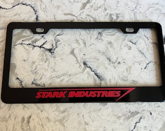 Marco de matrícula negro de Stark Industries