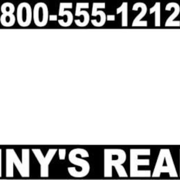 Black and White License Plate Letters Etsy