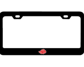 Akatsuki Cloud Metal License Plate Frame