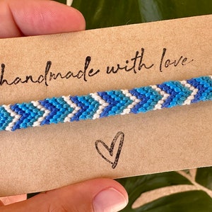 Chevron Friendship Bracelet / Custom Bracelet / Personalized Gift / Bracelets for Couples / Bracelet Men / Gift for Best Friend / Boho gift