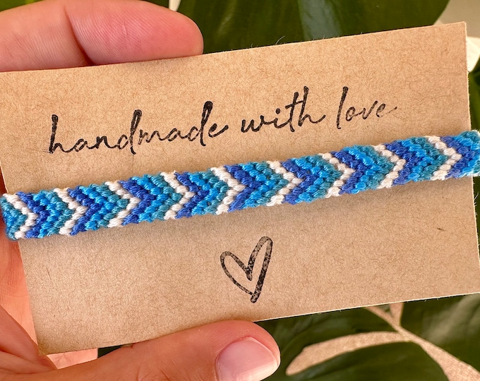 Chevron Friendship Bracelet / Custom Bracelet / Personalized Gift / Bracelets for Couples / Bracelet Men / Gift for Best Friend / Boho gift