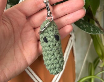 Snap Pickle Fidget Keychain