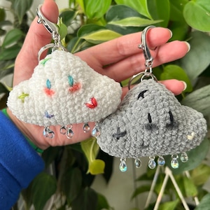 Rain Cloud Keychain