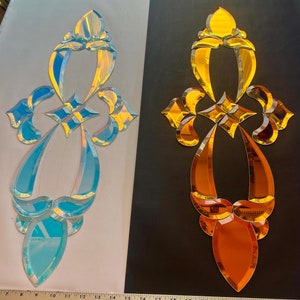 Dichroic Bevel Cluster, Glasmalerei