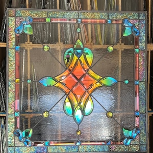 Dichroic  Magical Rainbow Stained Glass Window Bevel Panel Leaded Glass Reflecting Wall Hanging Decor