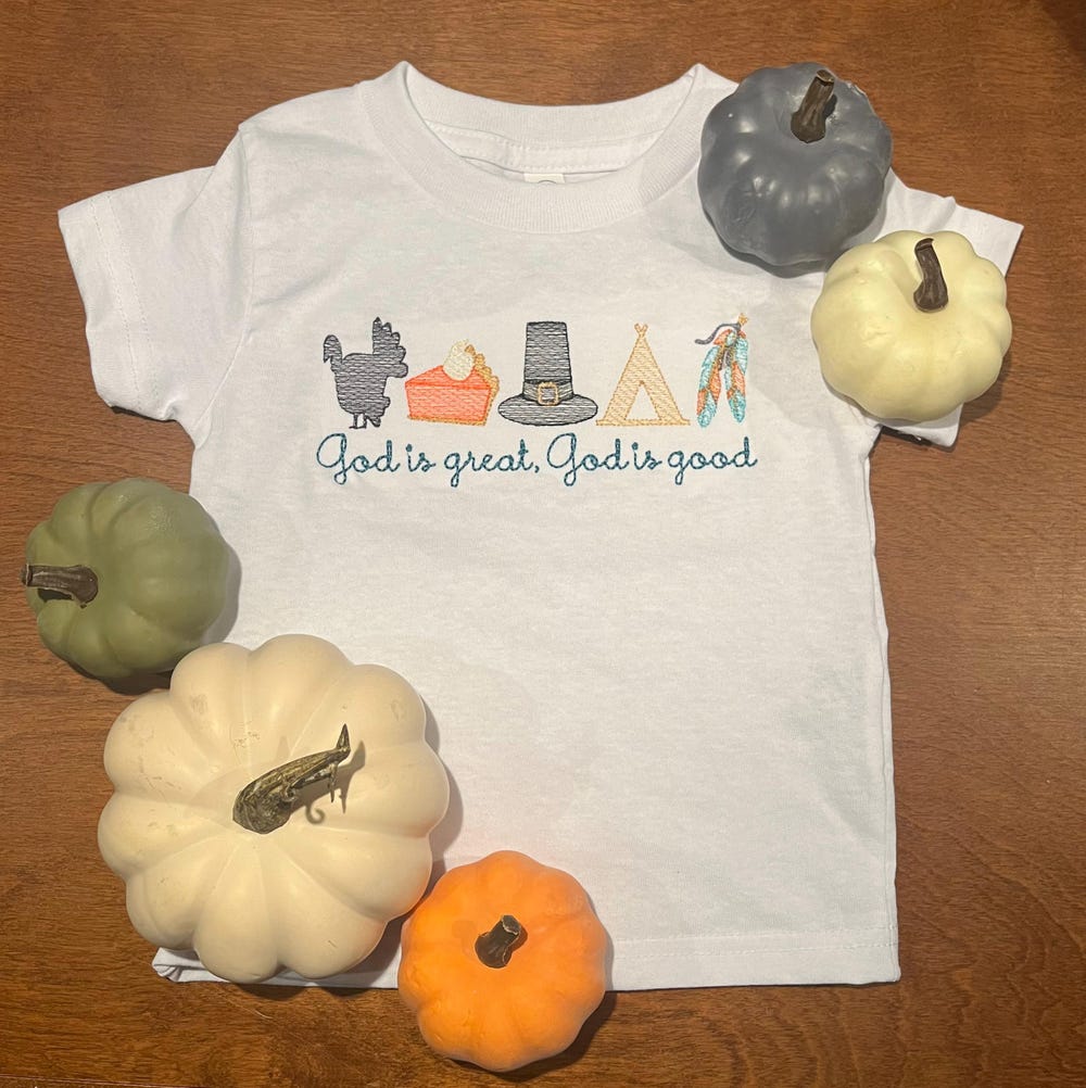 Thanksgiving Shirt, Custom Thanksgiving Shirt, Embroidered Thanksgiving Shirt, Boy Thanksgiving Shirt, Cute Thanksgiving Shirt, Kids Shirt