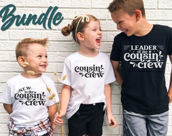 Cousin Crew Bundle Svg Png, Cousin Svg, Family Svg, Cousin Crew, Reunion Svg, Cousin Shirt Svg, New to the Cousin Crew, Leader of the cousin