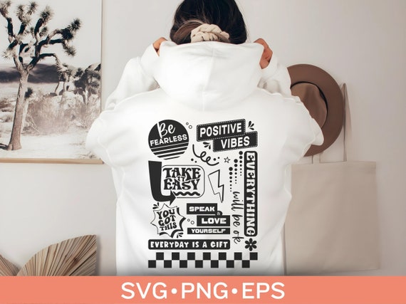 Retro Mental Health Awareness & Self Love Designs Svg Png, Positive Affirmation and Self-Care Svg Png, Motivational Retro Designs