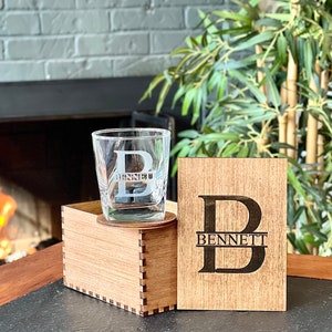 Custom Whiskey Glass Set, Personalized Whiskey Glasses, Whiskey Glasses ...