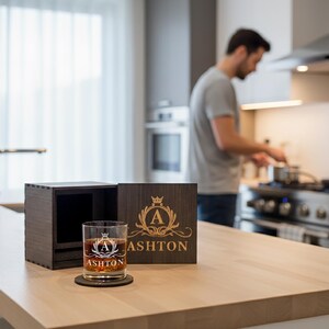 Personalized Engraved Whiskey Glass: Aged To Perfection Birthday Gift image 19