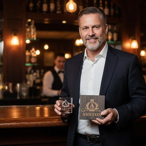 Personalized Engraved Whiskey Glass: Aged To Perfection Birthday Gift image 13