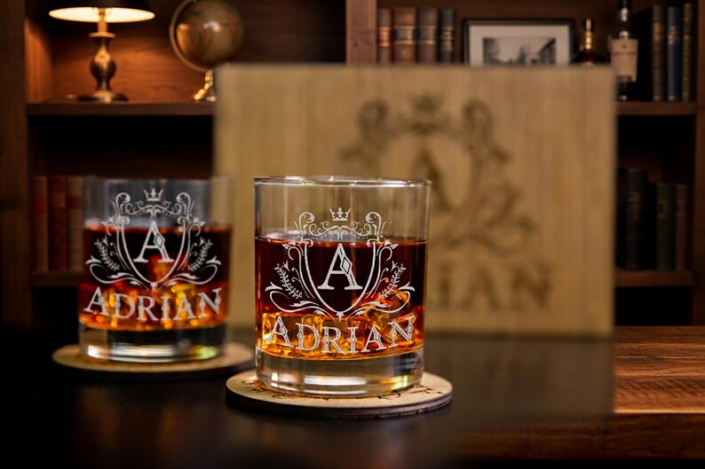 Personalized Engraved Whiskey Glass: Aged To Perfection Birthday Gift image 17