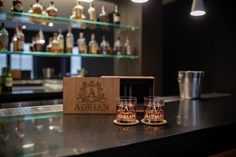 Personalized Engraved Whiskey Glass: Aged To Perfection Birthday Gift image 10