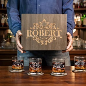 Personalized Engraved Whiskey Glass: Aged To Perfection Birthday Gift image 11