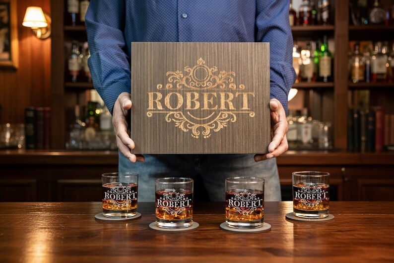 Personalized Engraved Whiskey Glass: Aged To Perfection Birthday Gift image 11