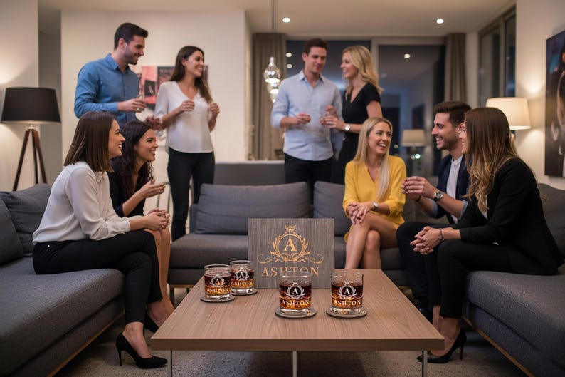 Personalized Engraved Whiskey Glass: Aged To Perfection Birthday Gift image 12