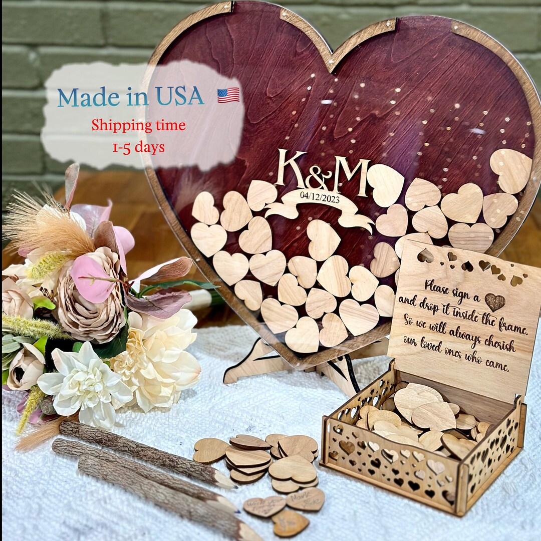 Wedding Guest Book Alternative, Wedding Guest Book, Heart Guest Book