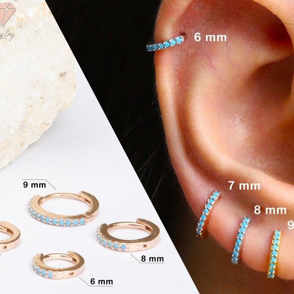 Everyday Conch Huggie Hoop Earrings • rounded hoop earrings • cartilage hoop • gold conch hoop • helix hoop • huggie tragus hoop