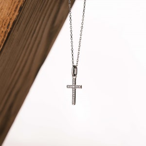 Gift Cross Necklace Necklace for Women 14K Gold Cross Necklace Jewelry Minimalist Jewelry 925K Sterling Silver Cross Necklace Jewelry