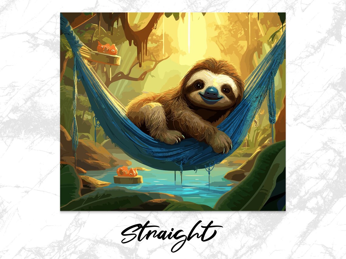 Kids Baby Sloth Hammock Jungle 20 Oz Skinny Tumbler - Etsy