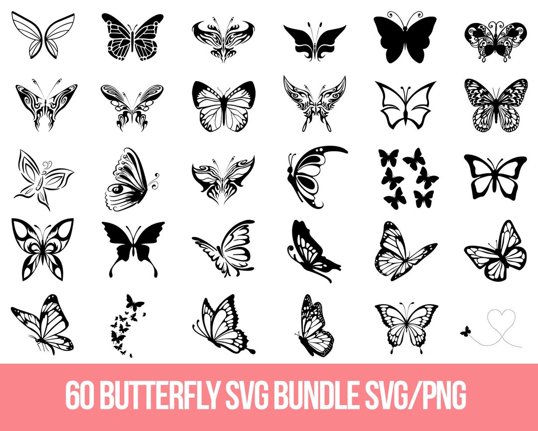 Butterfly Svg, Butterfly Svg Bundle, Layered Butterfly Bundle Cricut ...