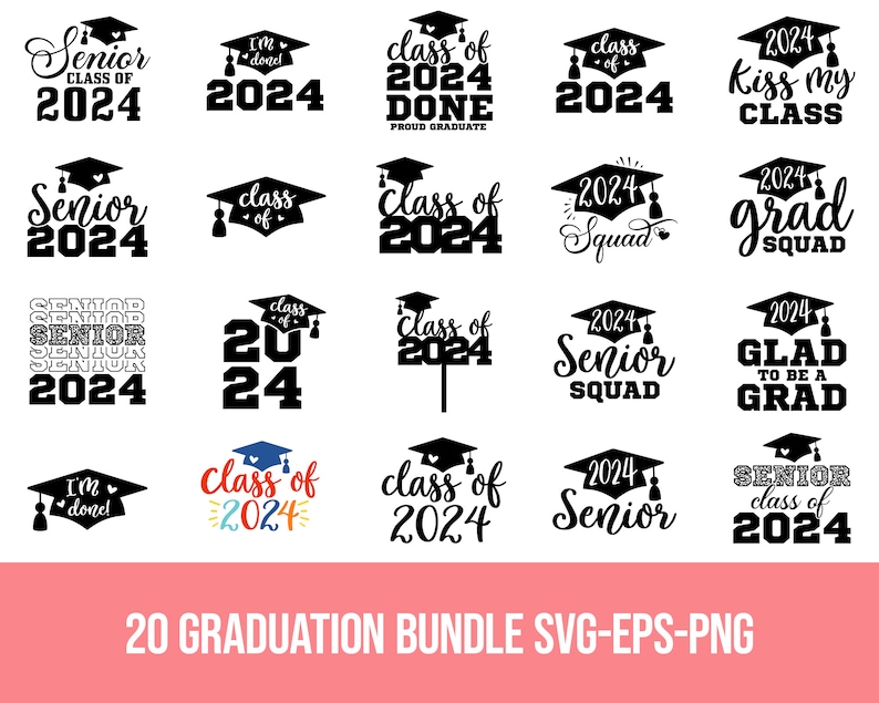 Graduation 2024 SVG Grad Svg Cutting Files Cricut Graduate Silhouette ...
