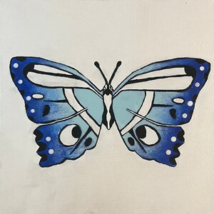Blue Monarch Butterfly - MadArtsy