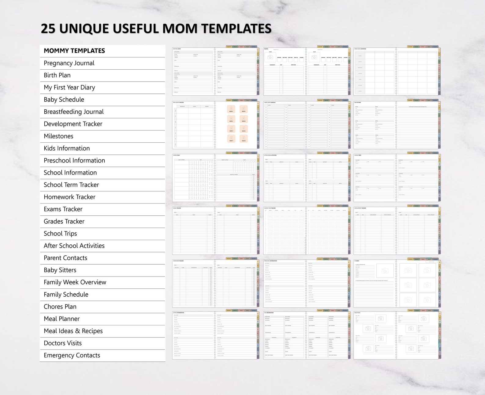 Best Mom Digital Planner 2023 & 2024, Mum Planner Goodnotes Planner