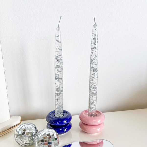 Lucite Taper Candles Etsy