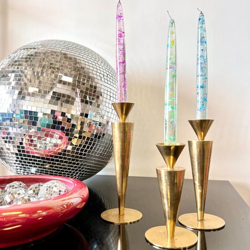 Handmade Iridescent Lucite Candles Etsy