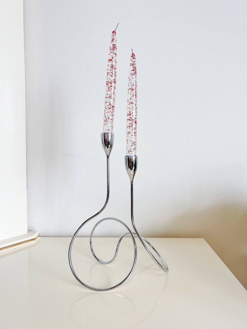 Handmade Lucite Candles Metallic Etsy