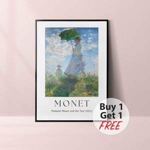 Claude Monet Kunst, Madame Monet und ihr Sohn (1875), berühmte Gemälde