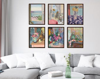16x20 poster set of 6  matisse wall art 40x50 cm