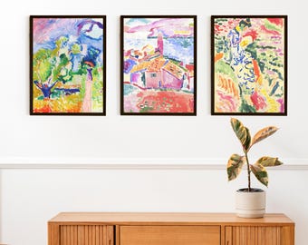 set of 3 wall art matisse 11x14 *US orders DDP*