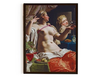 Abraham Janssens Allegory of Lust Lascivia Flemish Baroque Art Print, Dark Academia Canvas, Vintage Fine Art Poster *US orders DDP*