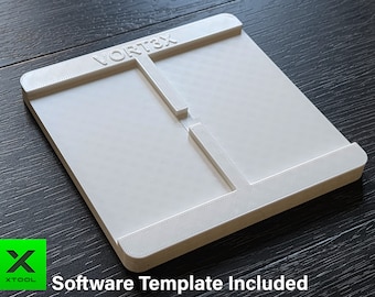 XTool F1 Double Business Card Jig & Creative Space Software Template for Xtool F1 Laser Engraver