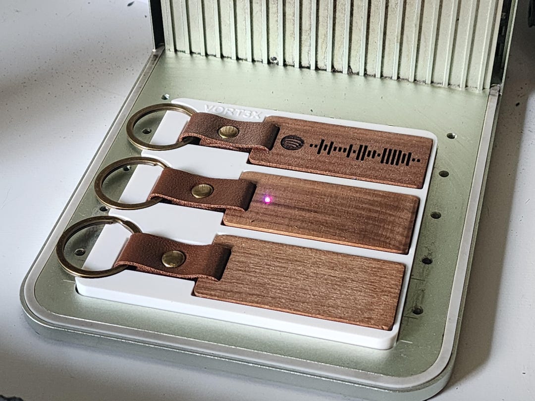 Xtool F1 Wooden Keychain Jig & Creative Space Software Template for ...