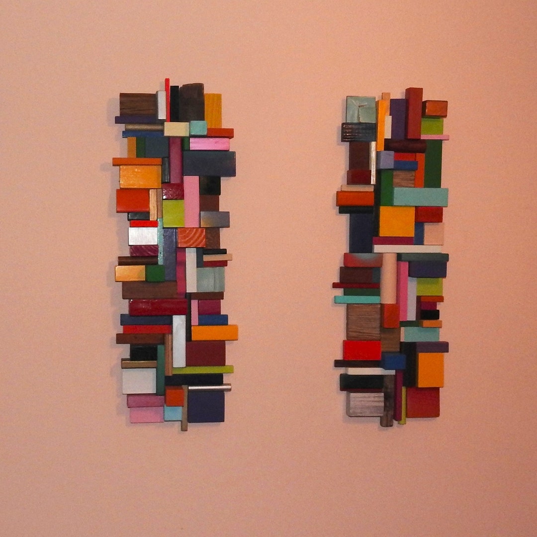 Big Block Duet Colorful Wooden Blocks Made in America One of a Kind