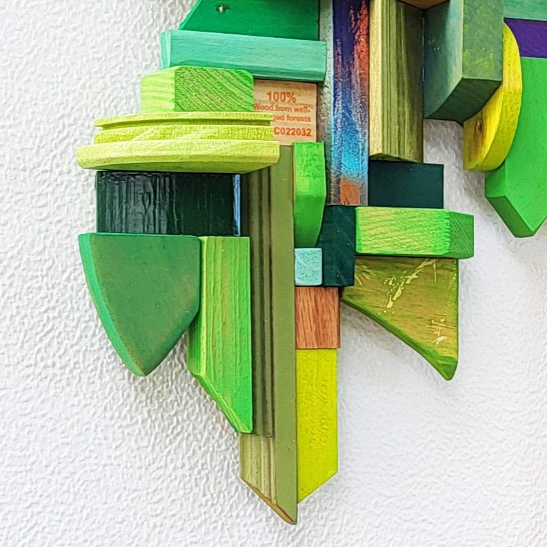 Coconut Palm Tree Wall Sculpture Recycled Wood 3D Wood Etsy