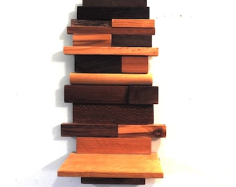 Natural Wood Shelf Unit