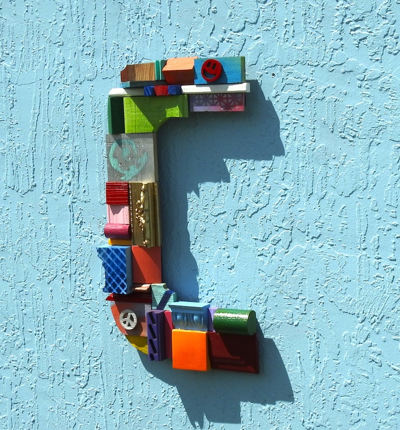 PEACE Wall Sculpture - Assemblage Wall Art - Recycled Wood ...