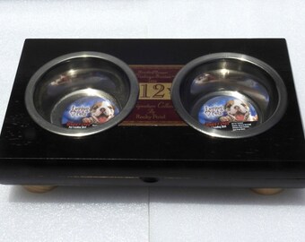 Robusto Cigar Dog Feeding Station - Cigar Box Pet Bowls - Pet Lovers - Cigar Lovers - One of a Kind - Handcrafted Cigars by Nicaraguans