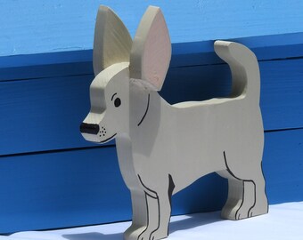 Buzón Chihuahua - Buzón de madera estilo chalet con adorno - Amor perruno - Perro taco - Adorno de buzón personalizado - Chow Hound - Perro mexicano