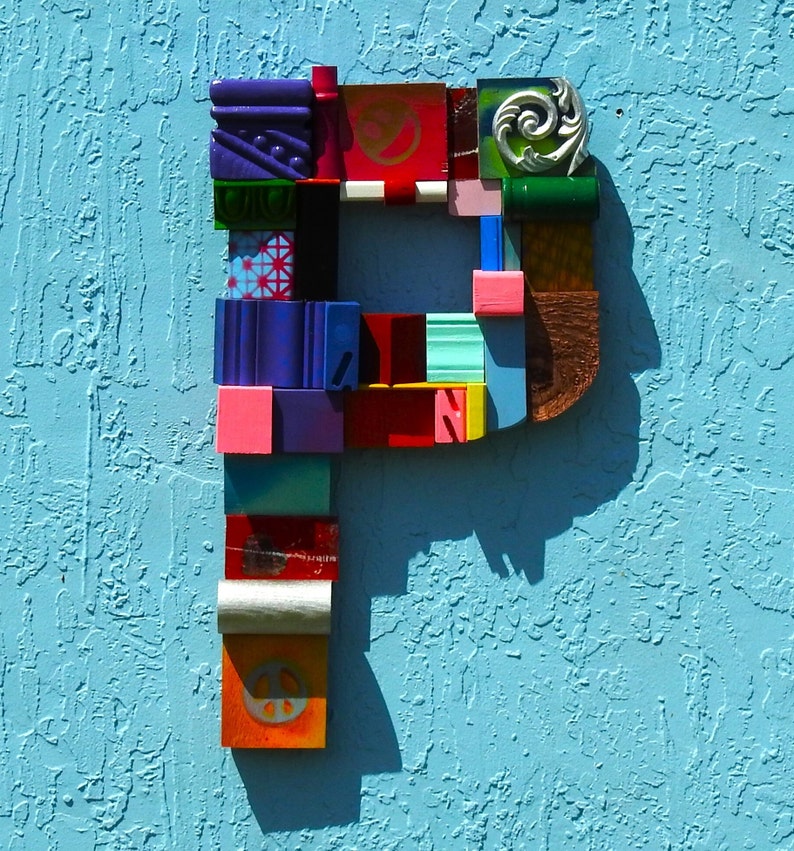PEACE Wall Sculpture - Assemblage Wall Art - Recycled Wood ...