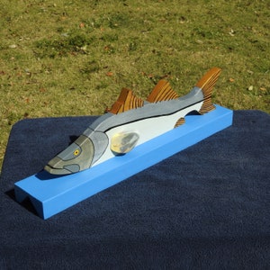 Snook Chalet Style Wooden Mailbox Topper Only - Mailbox Ornament - Salt Life -Nautical Themed - Outdoor topper - Linesider - Everglades