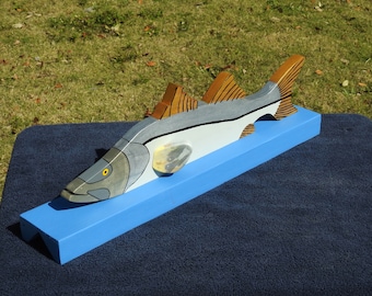 Snook Fish Wooden Mailbox TOPPER Only - Mailbox Ornament - Salt Life -Nautical Themed - Outdoor topper - Linesider - Everglades Fishing