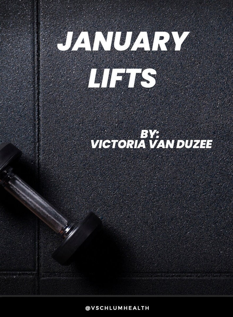 Pu&ograve; includere: Un manubrio nero con un manico argentato giace su una superficie nera testurizzata. Il testo "JANUARY LIFTS" e "BY: VICTORIA VAN DUZEE" &egrave; scritto in bianco sulla superficie. Il testo "@VSCHLUMHEALTH" &egrave; scritto in bianco nella parte inferiore dell'immagine.