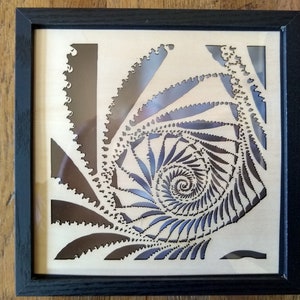 Mandelbrot Zoom laser-cut light box